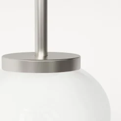 Ovoid single taklampa stainless steel