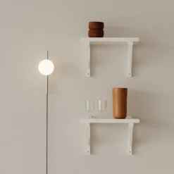Ovoid single vägglampa stainless steel