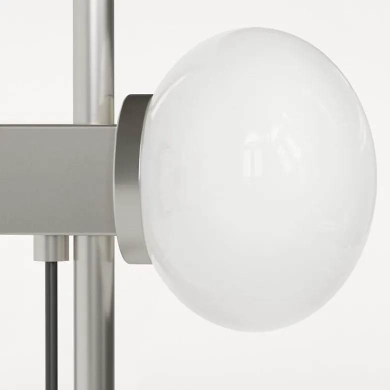 Ovoid single vägglampa stainless steel