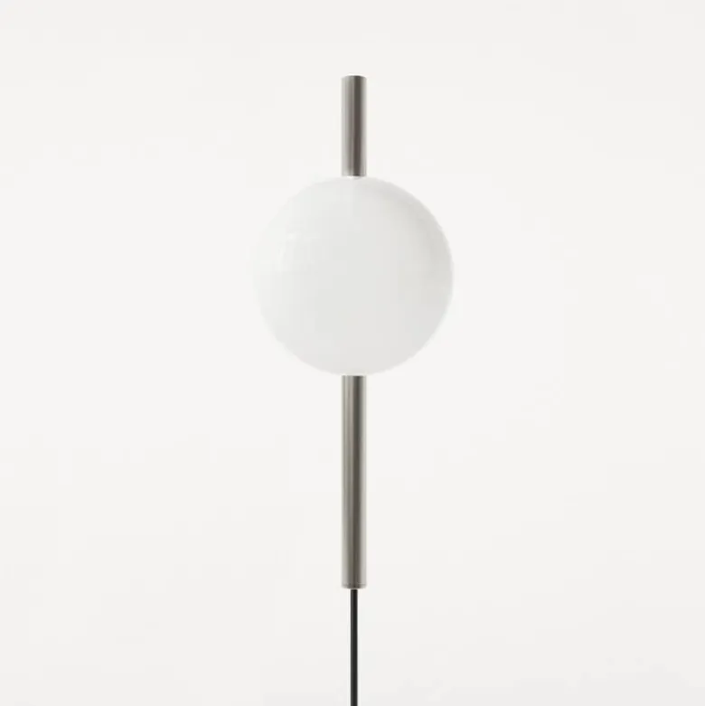 Ovoid single vägglampa stainless steel