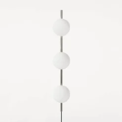 Ovoid triple vägglampa stainless steel