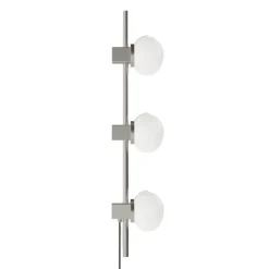 Ovoid triple vägglampa stainless steel