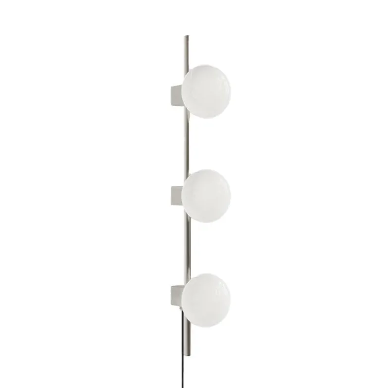 Ovoid triple vägglampa stainless steel