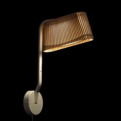 Owalo 7030 vägglampa valnöt