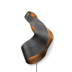 Oyster vägglampa svart