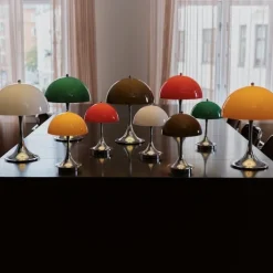 Panthella 160 portabel bordslampa Original Opal Red