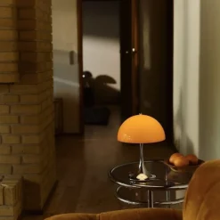 Panthella 250 portabel bordslampa Original Opal Orange