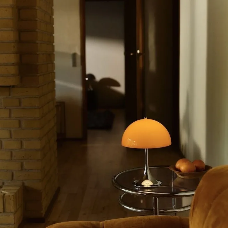 Panthella 250 portabel bordslampa Original Opal Orange