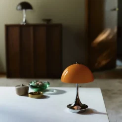 Panthella 160 portabel bordslampa Original Opal Orange