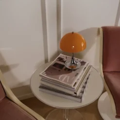 Panthella 160 portabel bordslampa Original Opal Orange