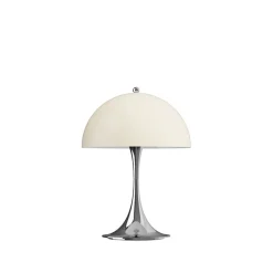 Panthella 250 portabel bordslampa Original beige opal akryl/chrome