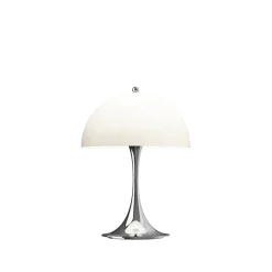 Panthella 250 portabel bordslampa Original beige opal akryl/chrome