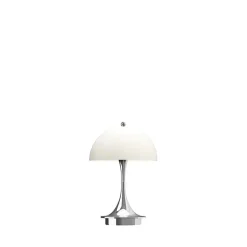 Panthella 160 Portabel bordslampa V3 Original opal beige/chrome