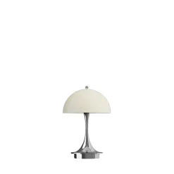 Panthella 160 Portabel bordslampa V3 Original opal beige/chrome