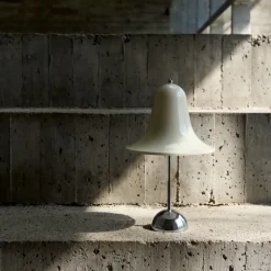 Pantop portabel bordslampa cream white