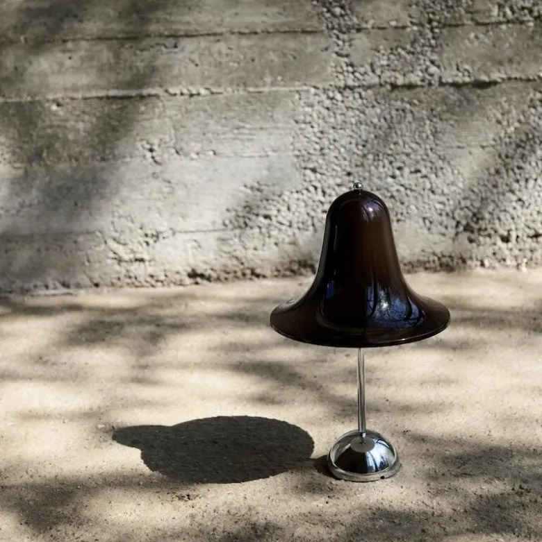 Pantop portabel bordslampa pitch brown