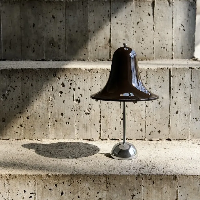 Pantop portabel bordslampa pitch brown