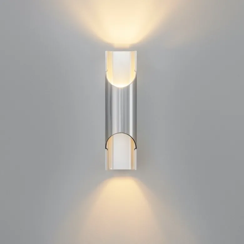 Pan 95 vägglampa aluminium