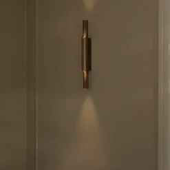 Pan 38 vägglampa brons