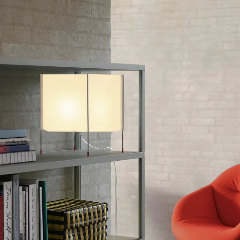 Paper cube bordslampa white