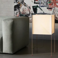 Paper cube golvlampa white