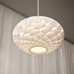 Patera oval Taklampa white