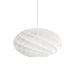 Patera oval Taklampa white