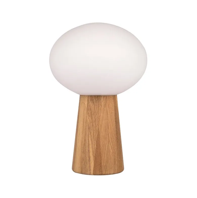 Pater bordslampa ek/vit