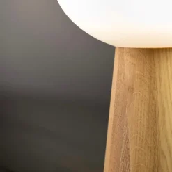 Pater bordslampa ek/vit
