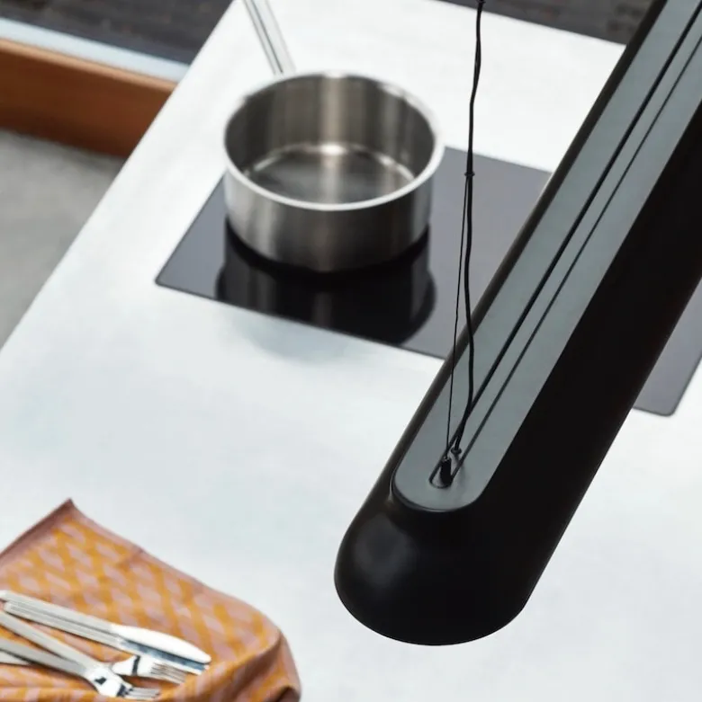 PC Linear taklampa soft black
