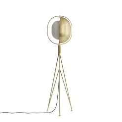 Pearl golvlamp brass