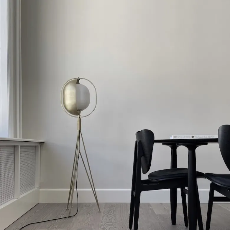 Pearl golvlamp brass