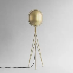 Pearl golvlamp brass