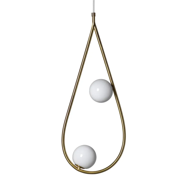 Pearls 65 Pendant lamp Brass, opal