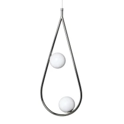 Pearls 65 Pendant lamp Nickel, opal
