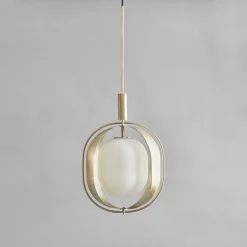 Pearl taklampa brass
