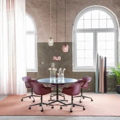 Pebble hög taklampa varmgrått glas