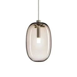 Pebble hög taklampa varmgrått glas