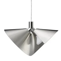 Peel taklampa brushed stainless steel
