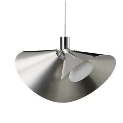 Peel taklampa brushed stainless steel