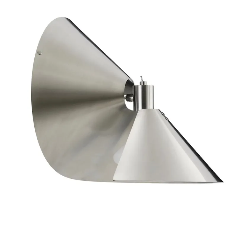 Peel vägglampa brushed stainless steel