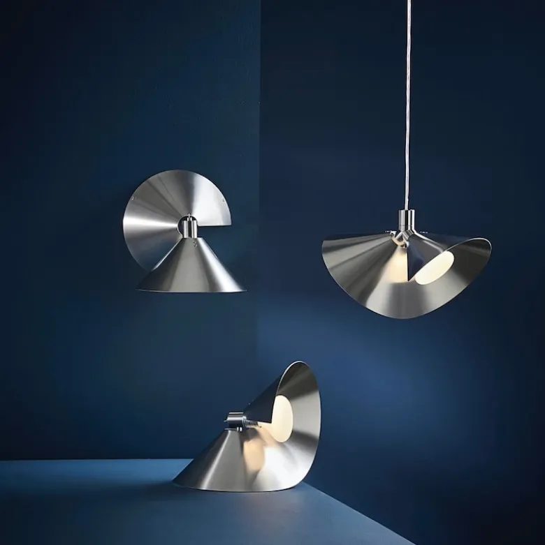 Peel vägglampa brushed stainless steel