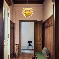 PH Artichoke Ø600 taklampa brass V4