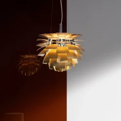 PH Artichoke Ø480 taklampa brass V4