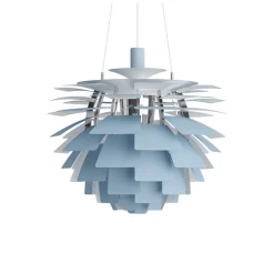 PH Artichoke Ø600 Taklampa Dusty Blue//chrome V4