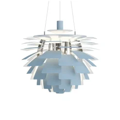 PH Artichoke Ø600 Taklampa Dusty Blue//chrome V4
