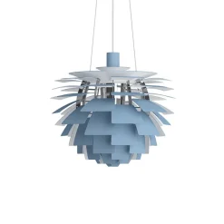 PH Artichoke Ø480 Taklampa Dusty Blue/chrome V4