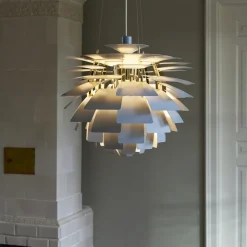 PH Artichoke Ø600 Taklampa Dusty Blue/brass V4