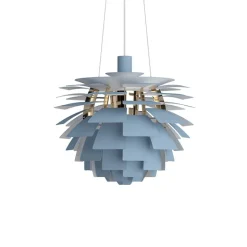 PH Artichoke Ø480 Taklampa Dusty Blue/brass V4