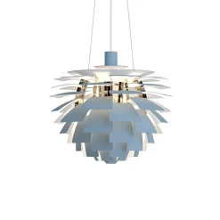 PH Artichoke Ø480 Taklampa Dusty Blue/brass V4